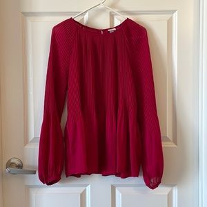 A New Day Red Long Sleeve Top